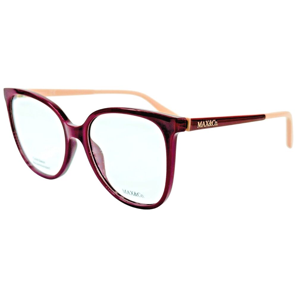 Max & Co MO5022 Womens Plastic Eyeglass Frame 069 Shiny Bordeaux 54-17